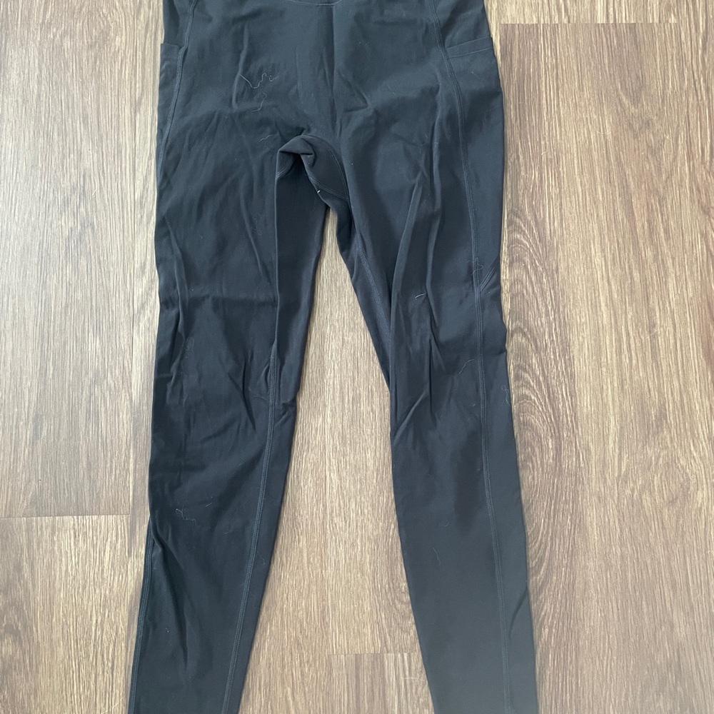 BuffBunny Black Pocket Leggings no front seam